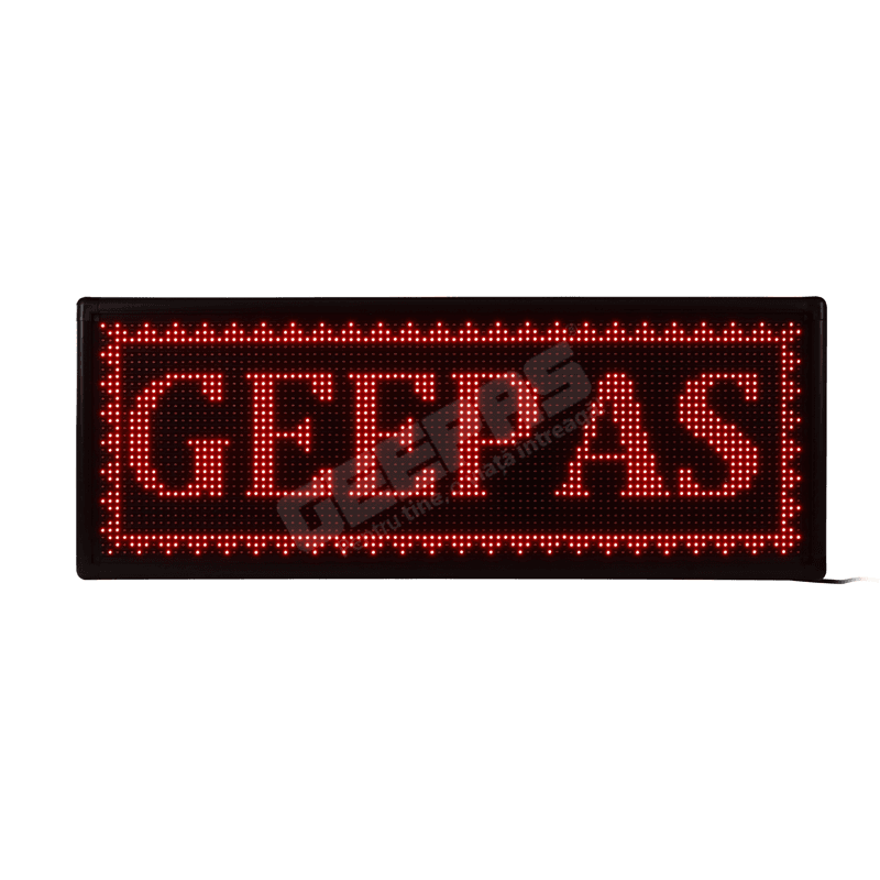 Reclamă luminoasă LED, 100x40cm, roșie, două feţe - interior/exterior