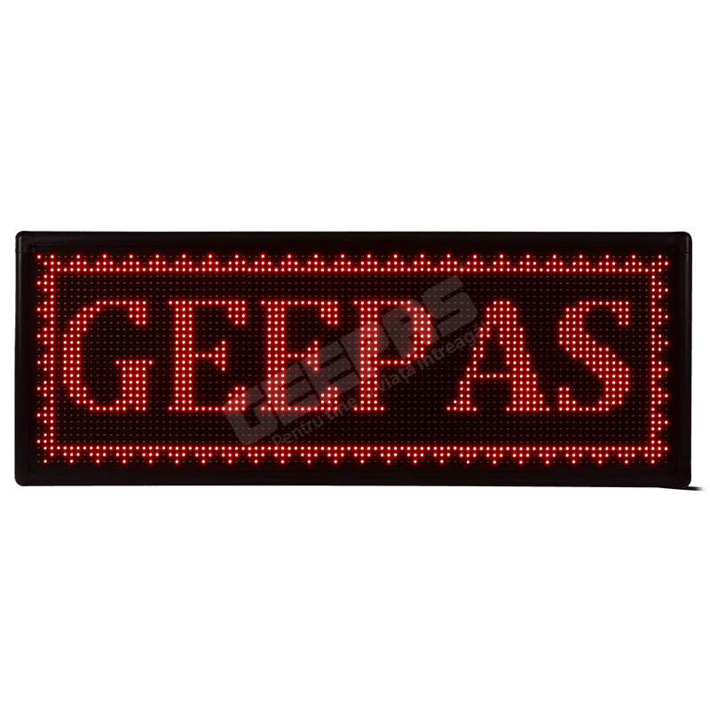 Reclamă luminoasă LED, 135x55cm, roșie - interior/exterior